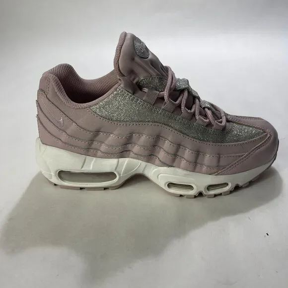 Womens Nike Air Max 95 Size Shoes Rose Glitter Sparkle AT0068 600 NEW